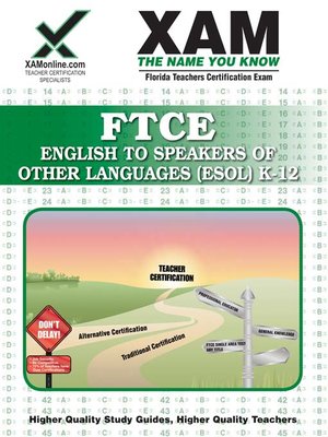 FTCE English to Speakers of Other Languages (ESOL) K-12 - ebook